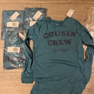 Carter's Blue 'Cousin Crew for Life' Long Sleeve Tee
